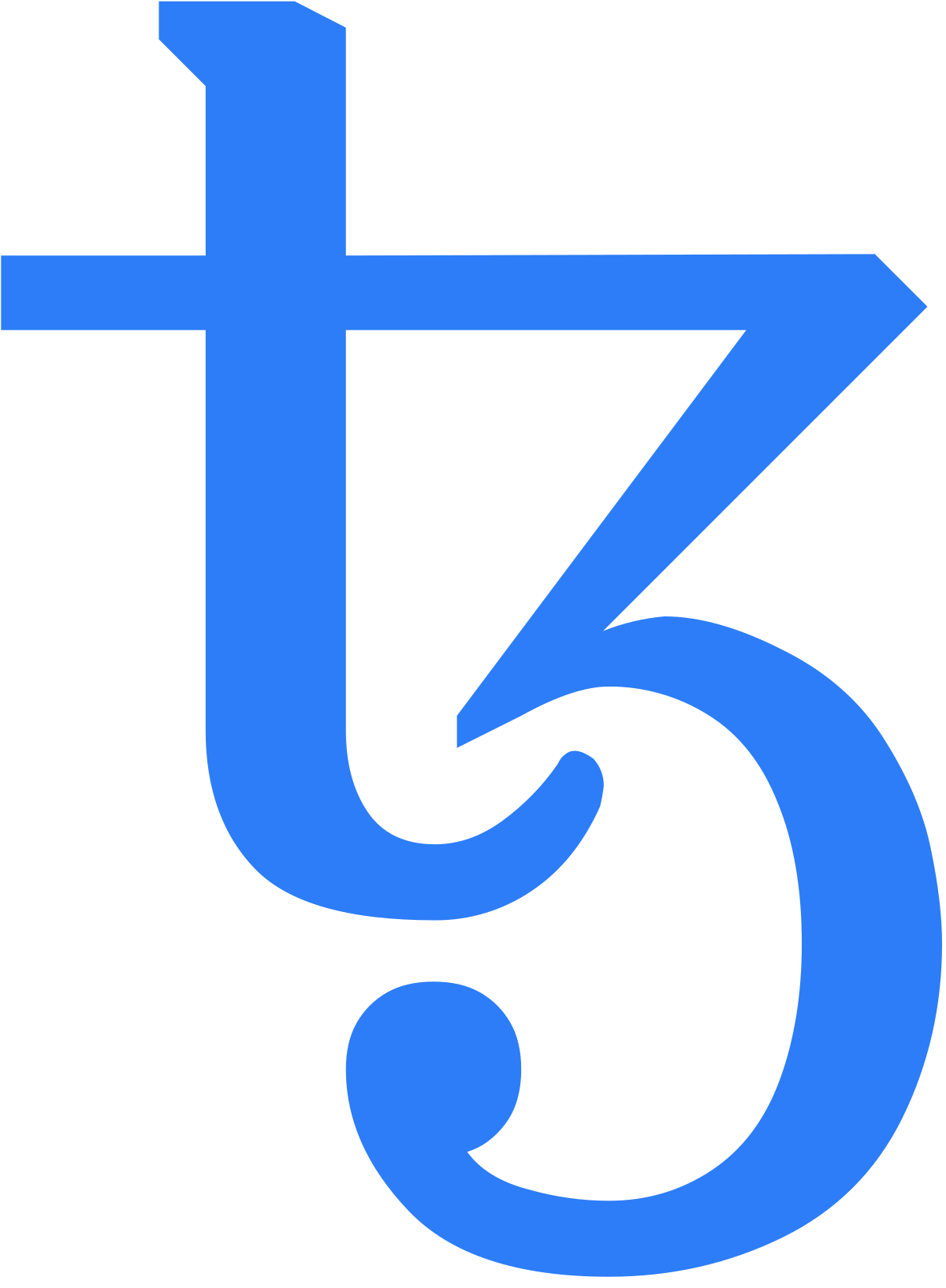 Logo de la blockhain tezos